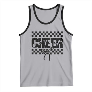 Proud Cheerleading Tank Top Gift For Sports Season Supporters TS12 Athletic Heather Black Print Your Wear