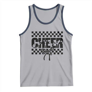 Proud Cheerleading Tank Top Gift For Sports Season Supporters TS12 Athletic Heather Navy Print Your Wear