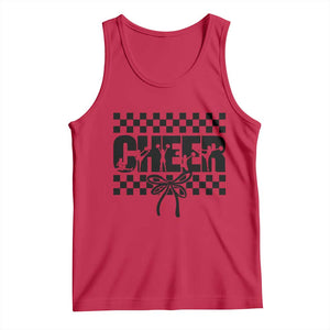 Proud Cheerleading Tank Top Gift For Sports Season Supporters TS12 Red Print Your Wear