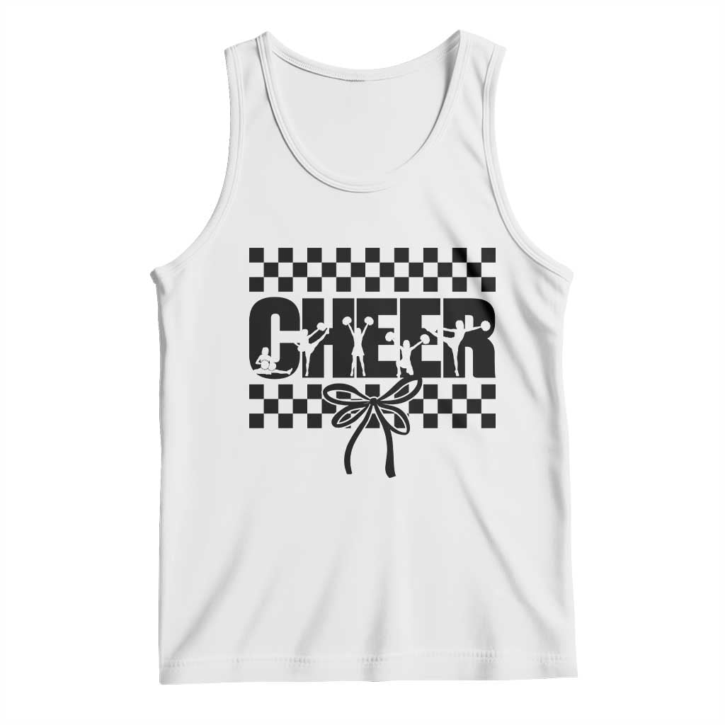 Proud Cheerleading Tank Top Gift For Sports Season Supporters TS12 White Print Your Wear