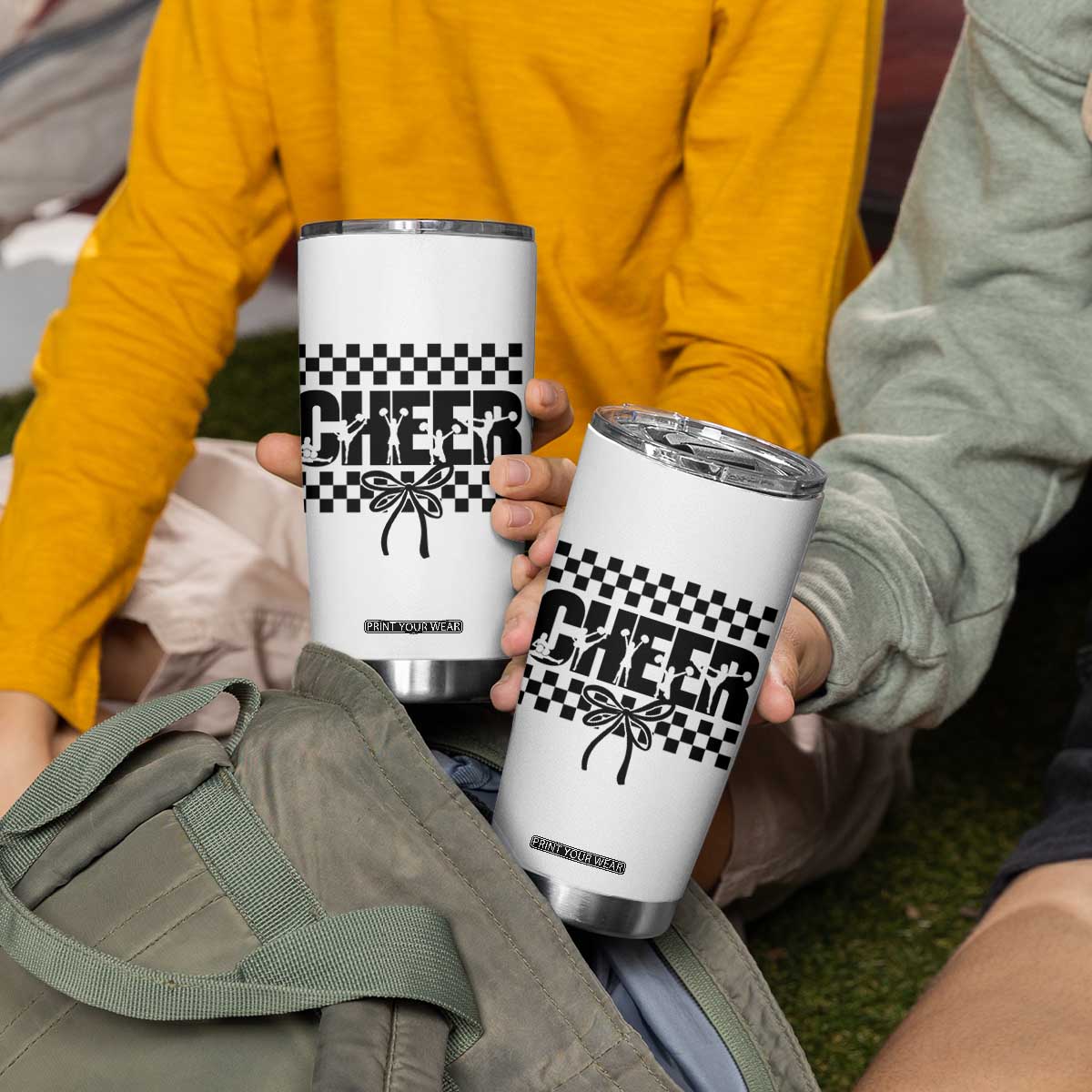 Proud Cheerleading Tumbler Cup Gift For Sports Season Supporters TS12 Print Your Wear