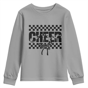 Proud Cheerleading Youth Sweatshirt Gift For Sports Season Supporters TS12 Sport Gray Print Your Wear