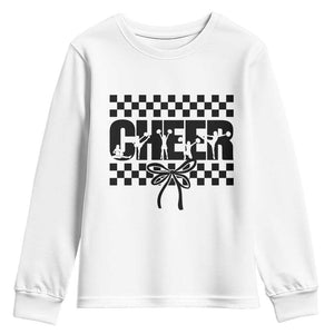 Proud Cheerleading Youth Sweatshirt Gift For Sports Season Supporters TS12 White Print Your Wear