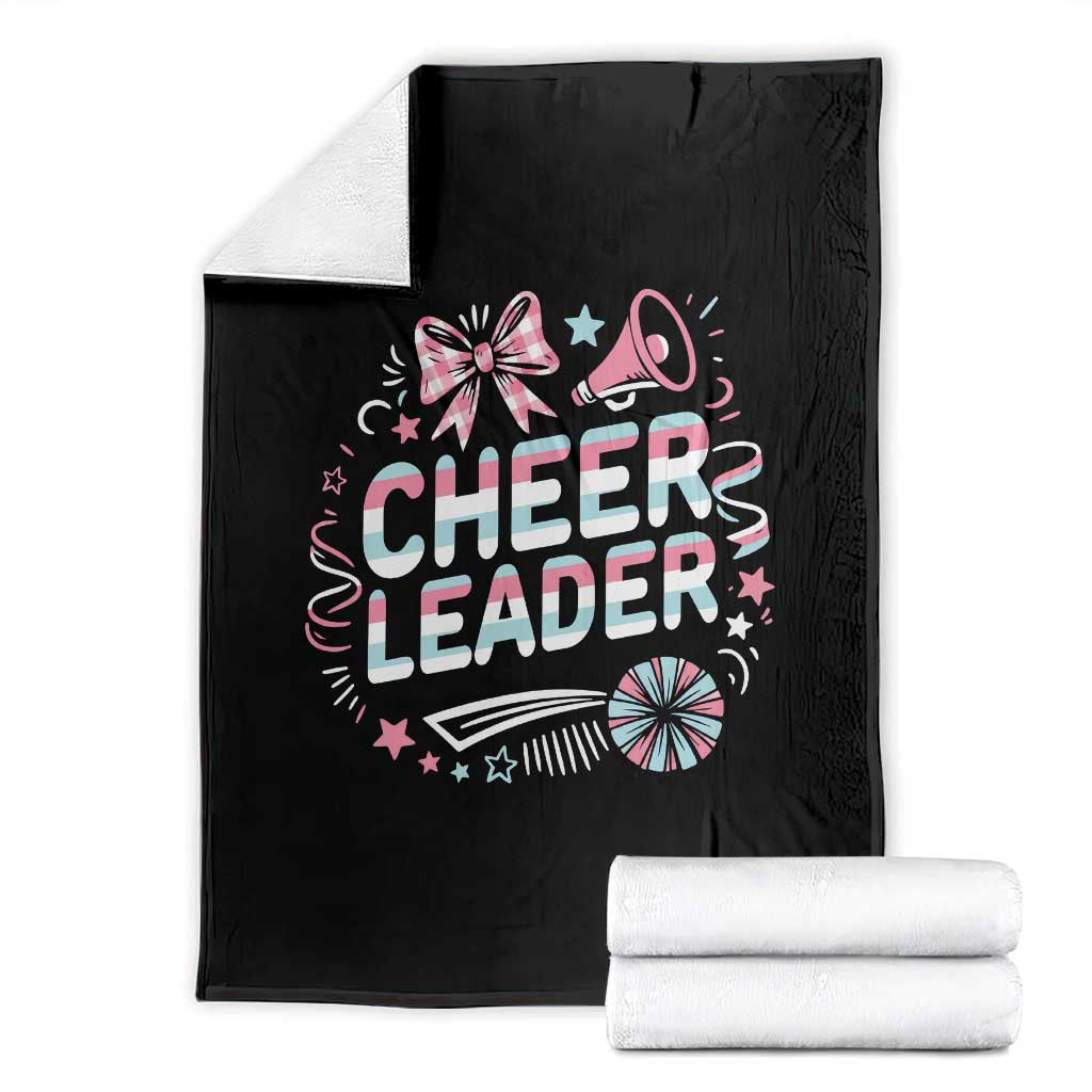 Proud Cheerleader Team Throw Blanket Gift For Women Sports Fans TS12 Black Print Your Wear