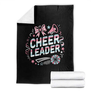 Proud Cheerleader Team Throw Blanket Gift For Women Sports Fans TS12 Black Print Your Wear