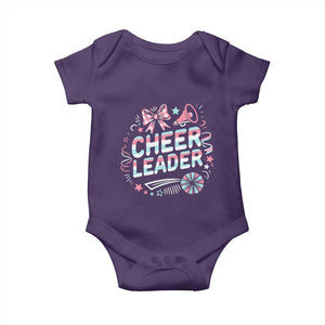 Proud Cheerleader Team Baby Onesie Gift For Women Sports Fans TS12 Purple Print Your Wear