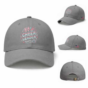 Proud Cheerleader Team Baseball Cap Gift For Women Sports Fans TS12 Baseball Cap Universal Fit Sport Gray Print Your Wear