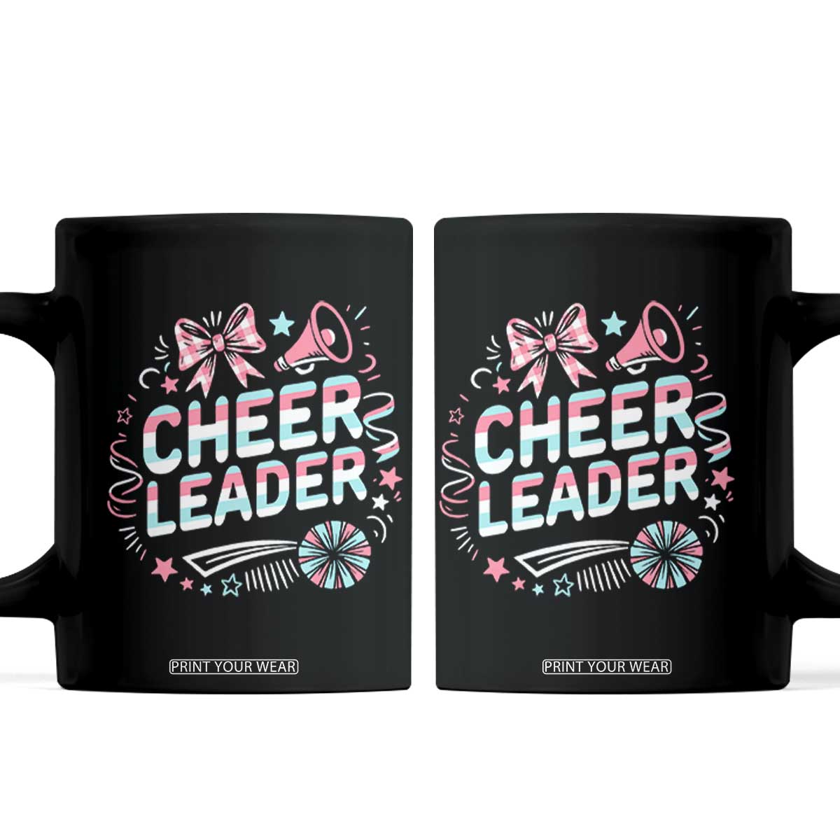 Proud Cheerleader Team Coffee Mug Gift For Women Sports Fans TS12 Black Print Your Wear