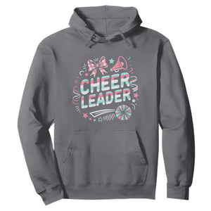 Proud Cheerleader Team Hoodie Gift For Women Sports Fans TS12 Charcoal Print Your Wear