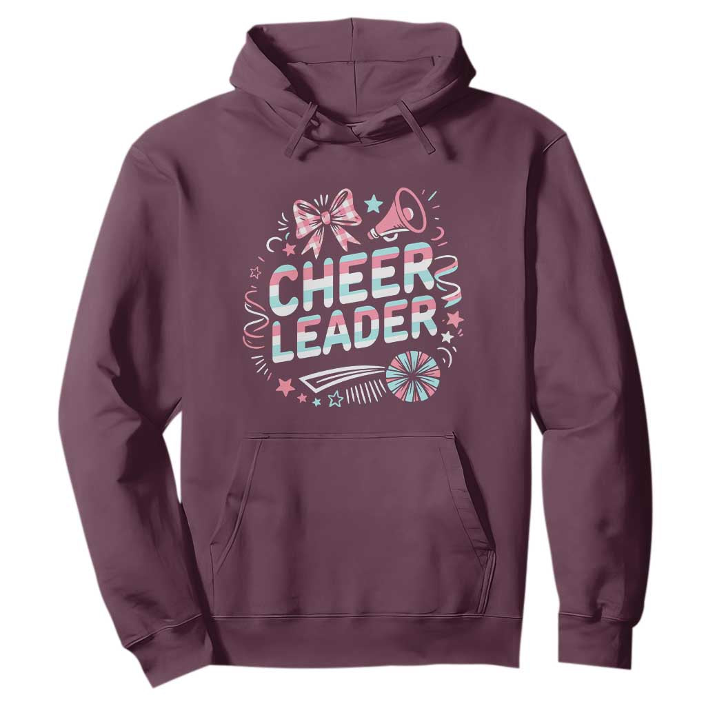 Proud Cheerleader Team Hoodie Gift For Women Sports Fans TS12 Maroon Print Your Wear