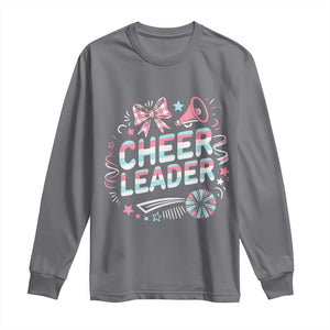 Proud Cheerleader Team Long Sleeve Shirt Gift For Women Sports Fans TS12 Charcoal Print Your Wear