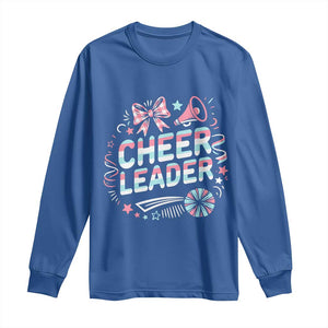 Proud Cheerleader Team Long Sleeve Shirt Gift For Women Sports Fans TS12 Royal Blue Print Your Wear