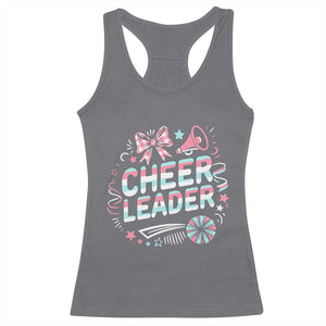 Proud Cheerleader Team Racerback Tank Top Gift For Women Sports Fans TS12 Charcoal Print Your Wear
