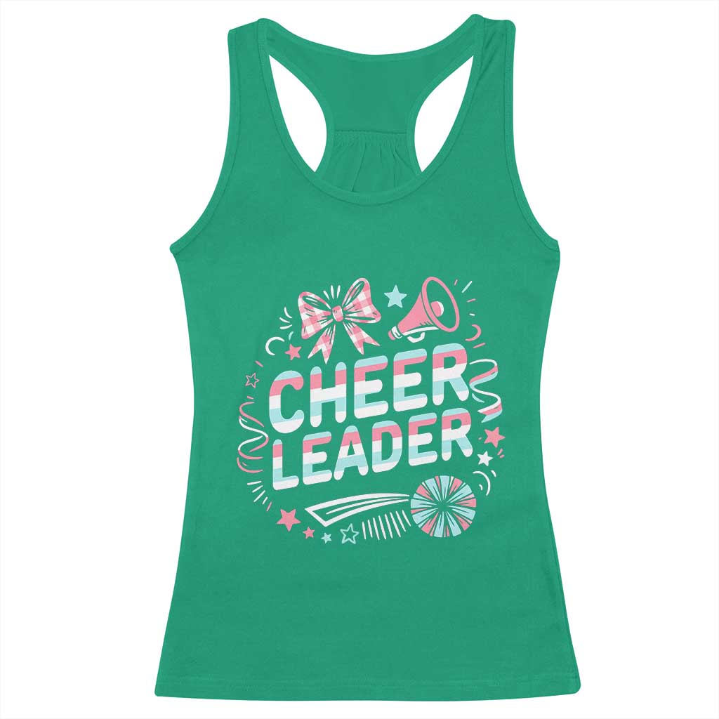 Proud Cheerleader Team Racerback Tank Top Gift For Women Sports Fans TS12 Irish Green Print Your Wear