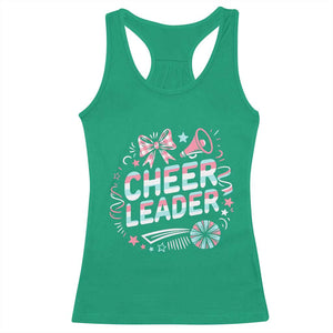 Proud Cheerleader Team Racerback Tank Top Gift For Women Sports Fans TS12 Irish Green Print Your Wear