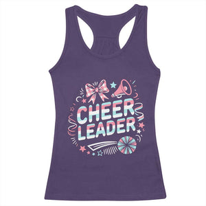 Proud Cheerleader Team Racerback Tank Top Gift For Women Sports Fans TS12 Purple Print Your Wear