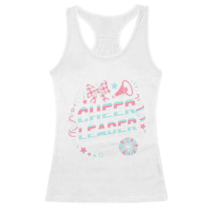 Proud Cheerleader Team Racerback Tank Top Gift For Women Sports Fans TS12 White Print Your Wear
