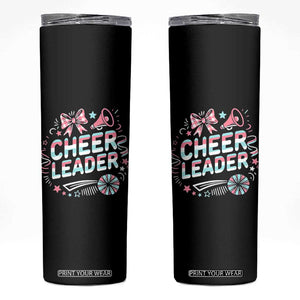 Proud Cheerleader Team Skinny Tumbler Gift For Women Sports Fans TS12 Black Print Your Wear