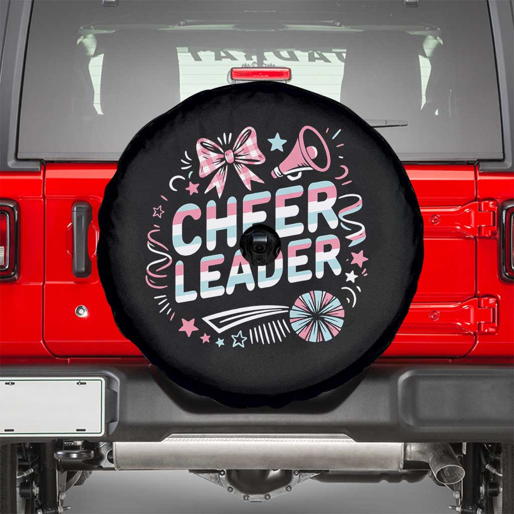 Proud Cheerleader Team Spare Tire Cover Gift For Women Sports Fans TS12 Black Print Your Wear