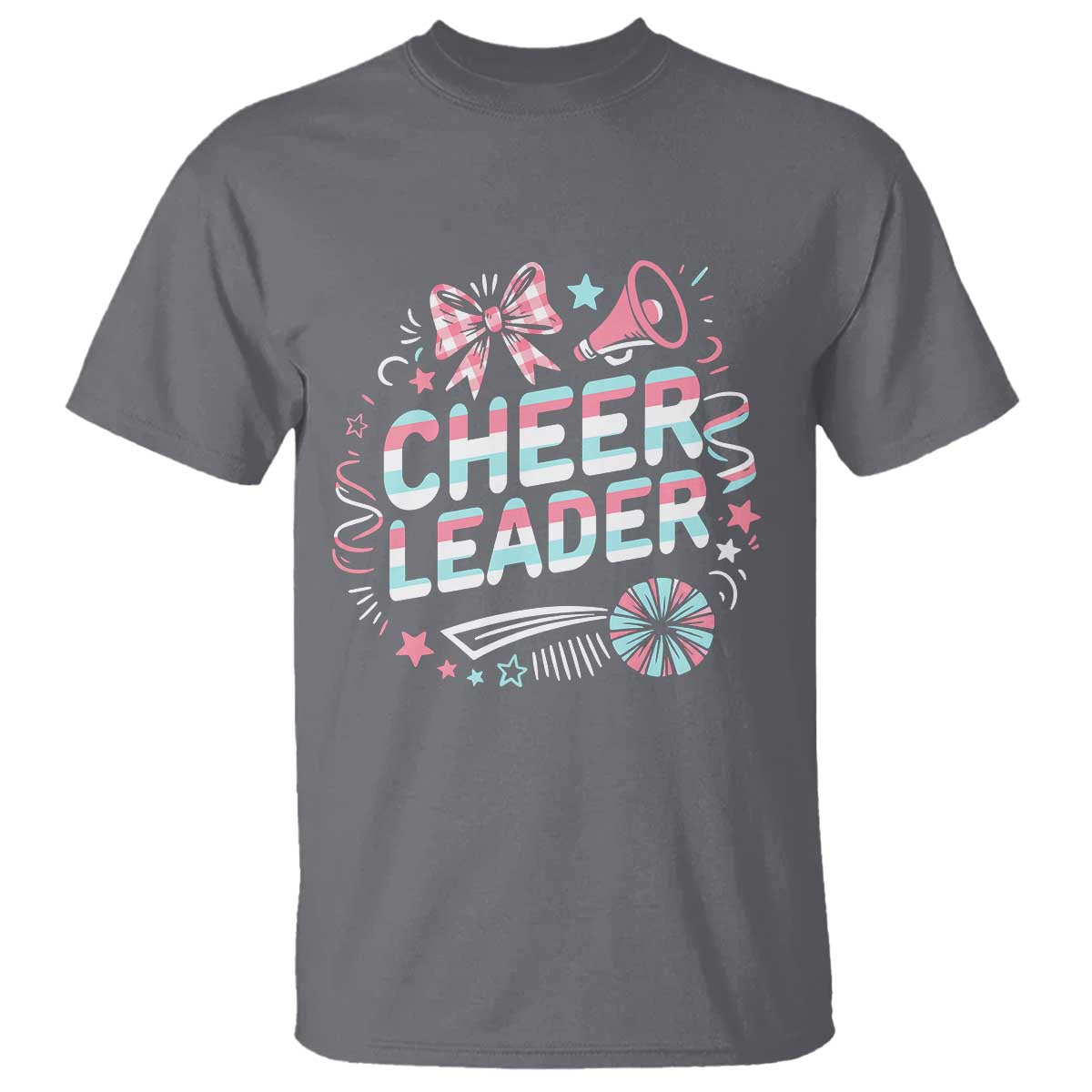 Proud Cheerleader Team T Shirt Gift For Women Sports Fans TS12 Charcoal Print Your Wear