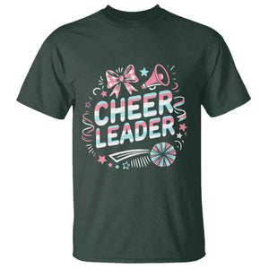 Proud Cheerleader Team T Shirt Gift For Women Sports Fans TS12 Dark Forest Green Print Your Wear