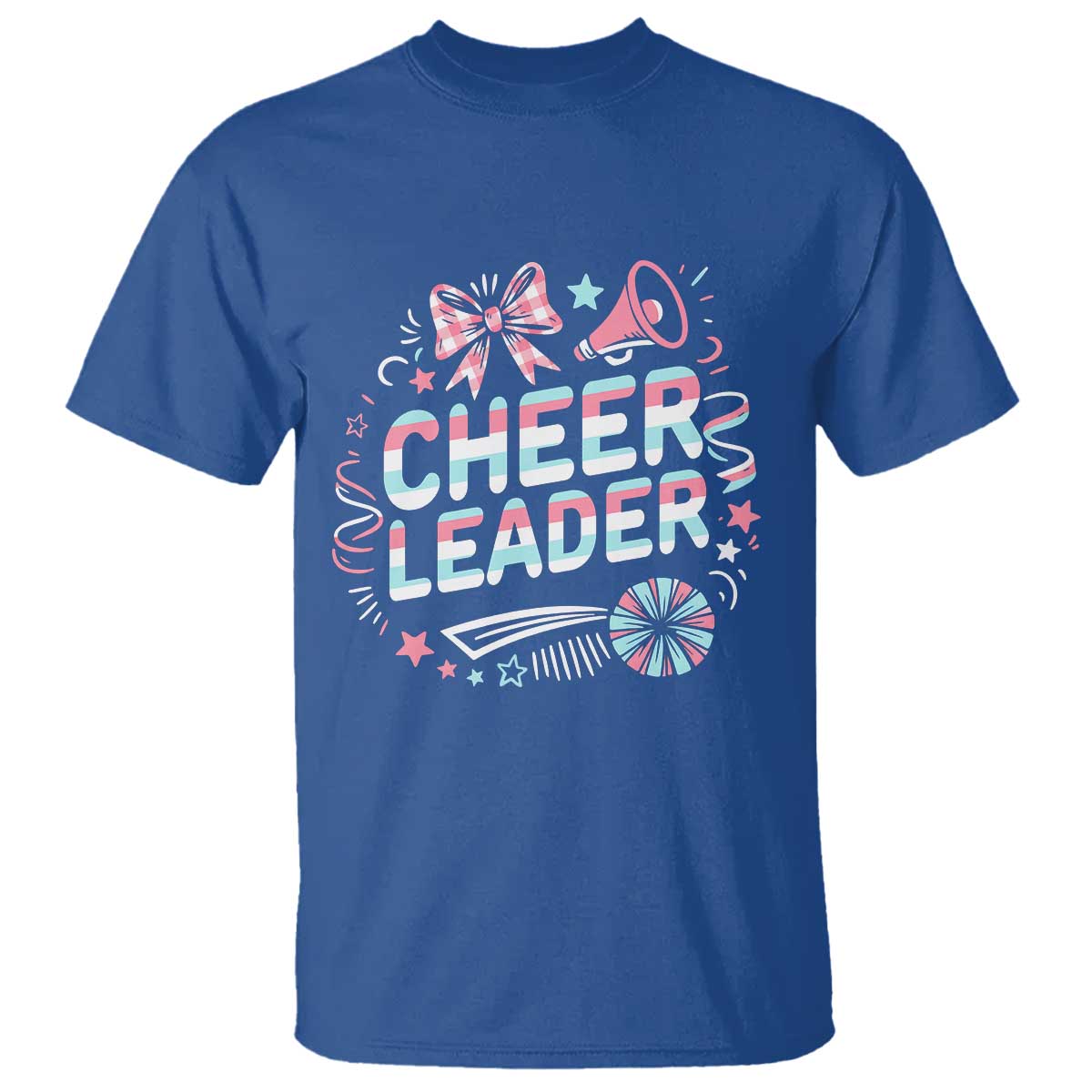 Proud Cheerleader Team T Shirt Gift For Women Sports Fans TS12 Royal Blue Print Your Wear