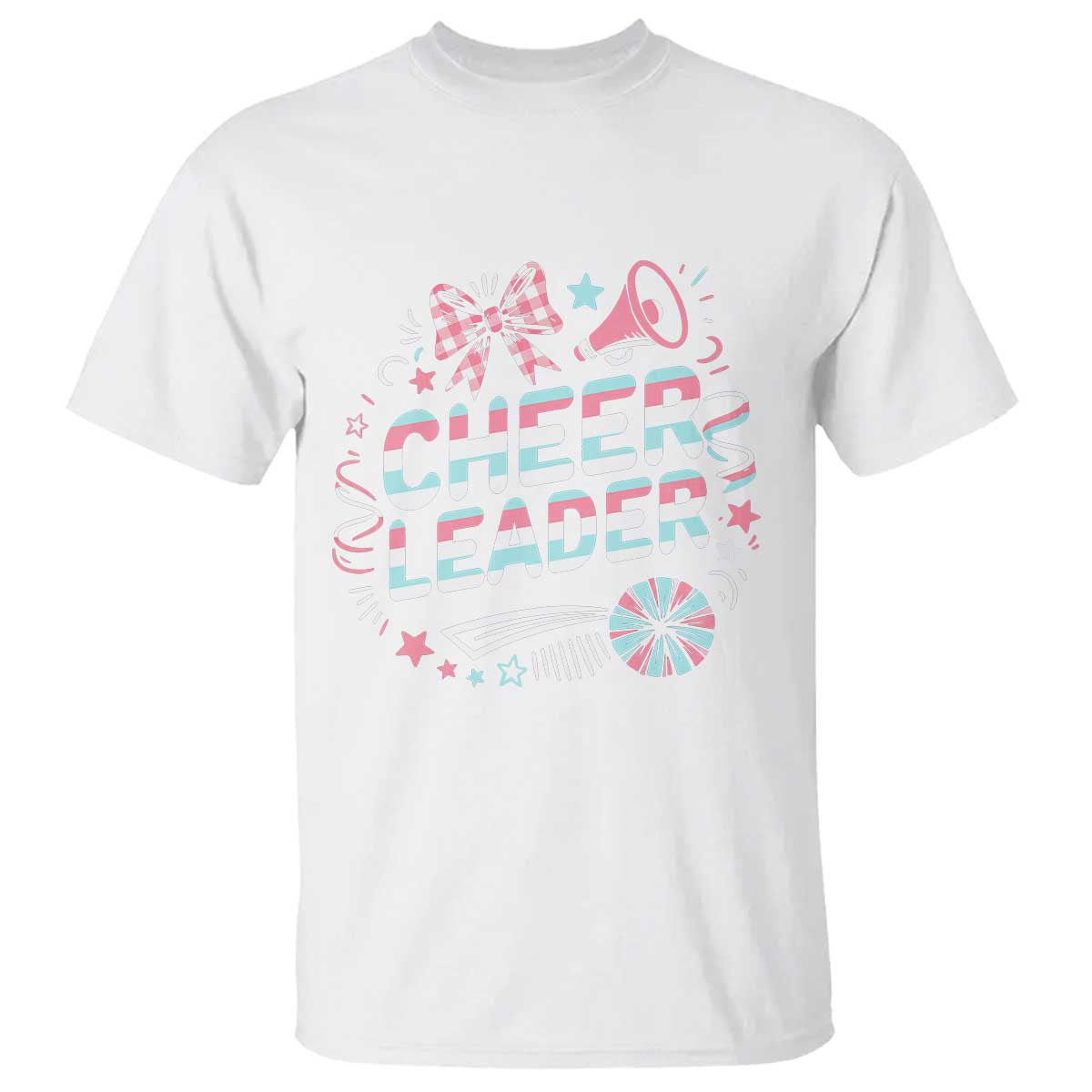 Proud Cheerleader Team T Shirt Gift For Women Sports Fans TS12 White Print Your Wear