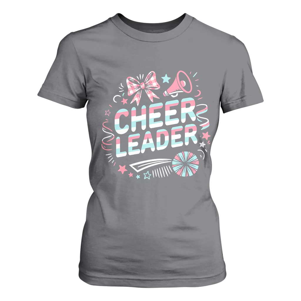 Proud Cheerleader Team T Shirt For Women Gift For Women Sports Fans TS12 Charcoal Print Your Wear
