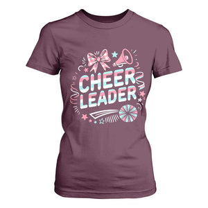Proud Cheerleader Team T Shirt For Women Gift For Women Sports Fans TS12 Maroon Print Your Wear