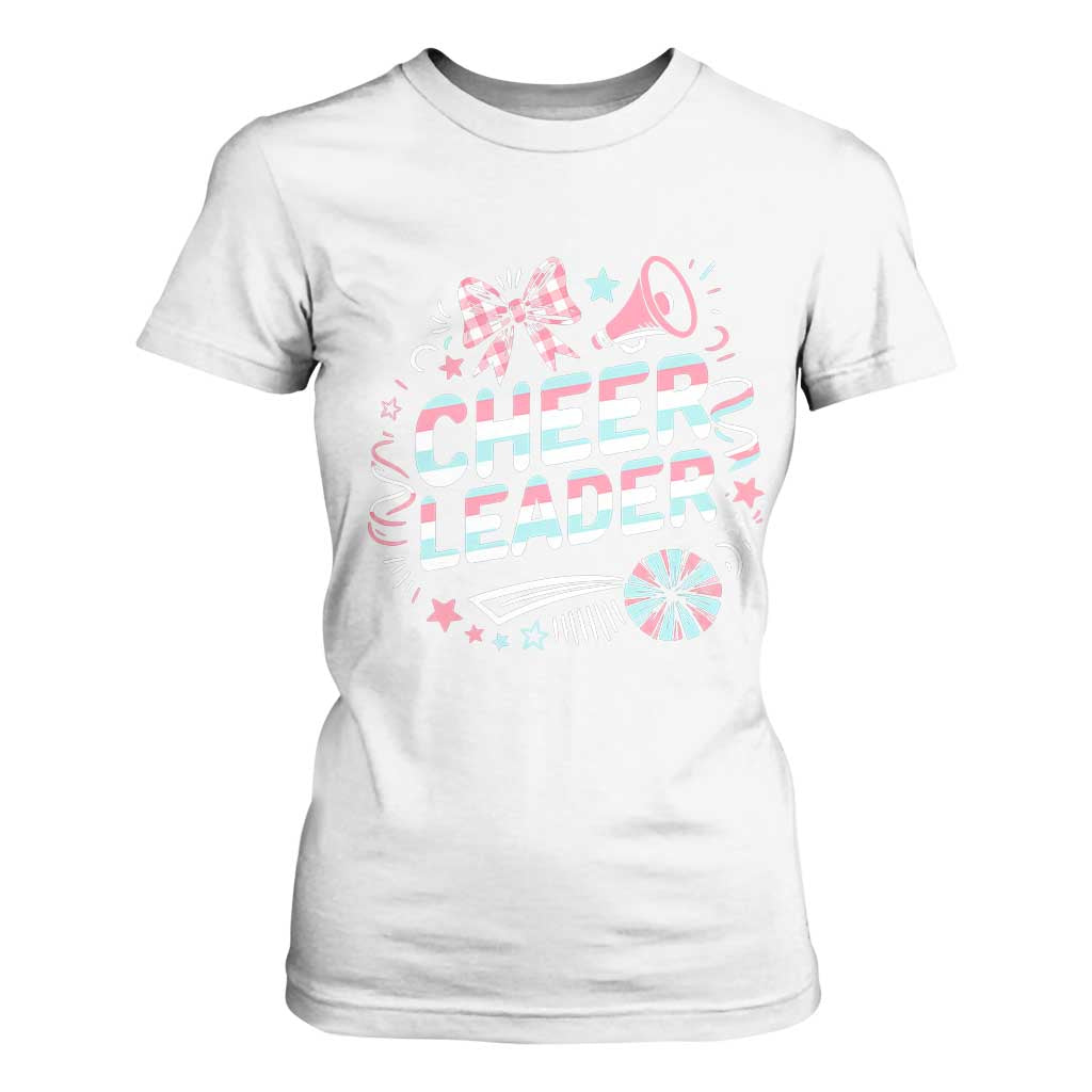 Proud Cheerleader Team T Shirt For Women Gift For Women Sports Fans TS12 White Print Your Wear