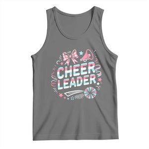 Proud Cheerleader Team Tank Top Gift For Women Sports Fans TS12 Black Heather Print Your Wear