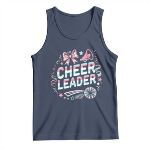Proud Cheerleader Team Tank Top Gift For Women Sports Fans TS12 Navy Print Your Wear