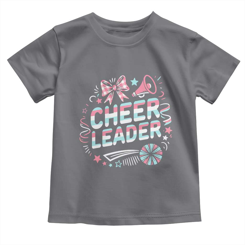 Proud Cheerleader Team Toddler T Shirt Gift For Women Sports Fans TS12 Charcoal Print Your Wear