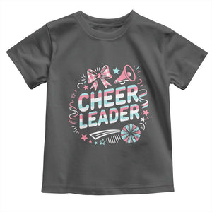 Proud Cheerleader Team Toddler T Shirt Gift For Women Sports Fans TS12 Dark Heather Print Your Wear