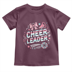 Proud Cheerleader Team Toddler T Shirt Gift For Women Sports Fans TS12 Maroon Print Your Wear