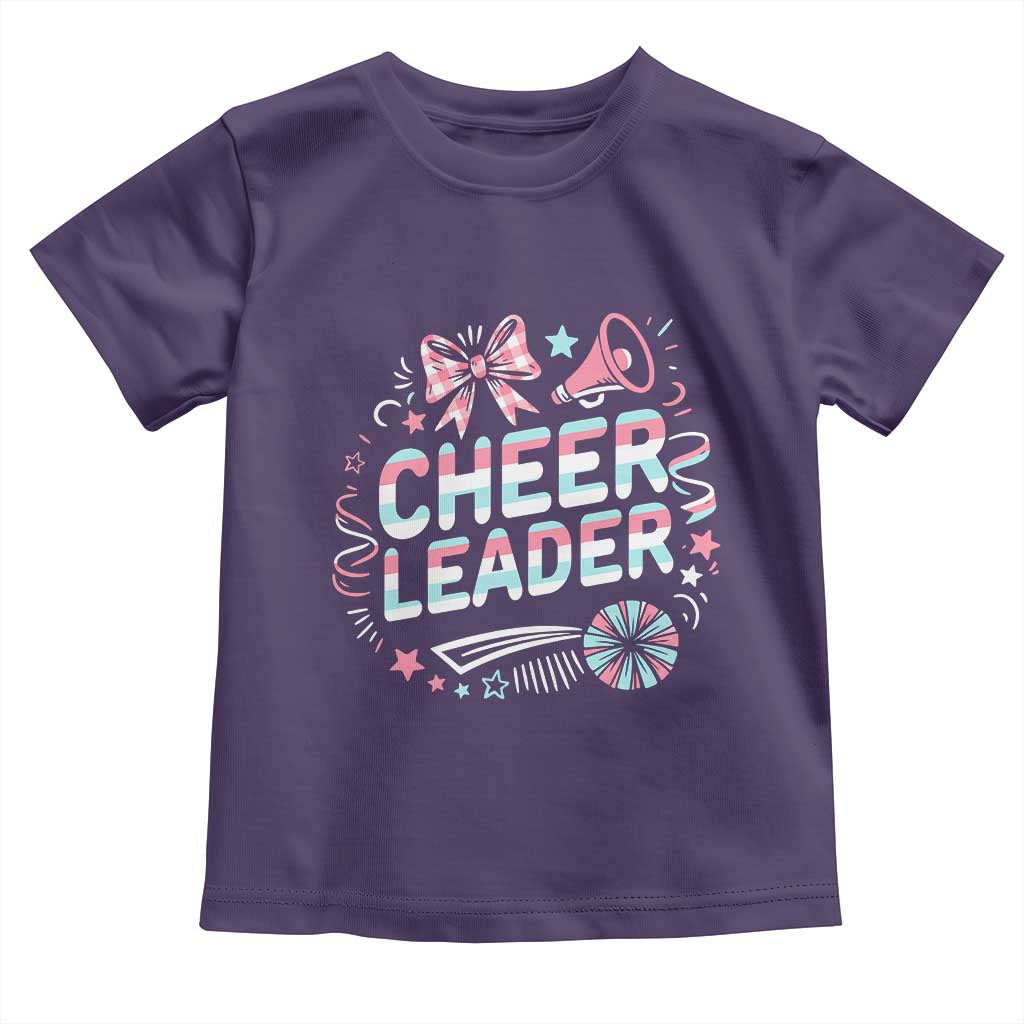 Proud Cheerleader Team Toddler T Shirt Gift For Women Sports Fans TS12 Purple Print Your Wear