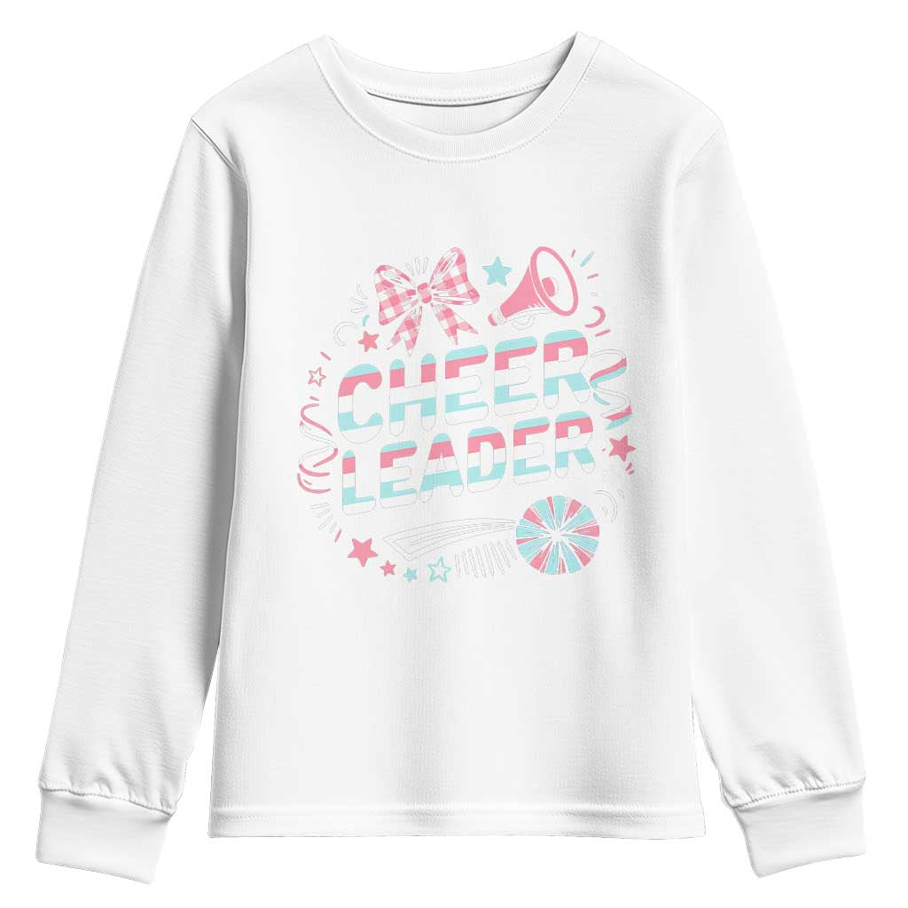 Proud Cheerleader Team Youth Sweatshirt Gift For Women Sports Fans TS12 White Print Your Wear