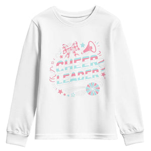 Proud Cheerleader Team Youth Sweatshirt Gift For Women Sports Fans TS12 White Print Your Wear