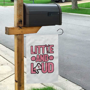 Little And Loud Quote Garden Flag Cheerleader Girl Sports Gift TS12 Print Your Wear