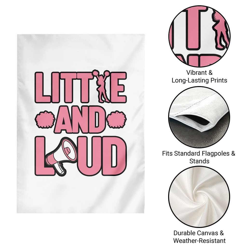 Little And Loud Quote Garden Flag Cheerleader Girl Sports Gift TS12 Print Your Wear