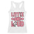 Little And Loud Quote Racerback Tank Top Cheerleader Girl Sports Gift - Print Your Wear
