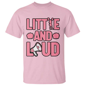 Little And Loud Quote T Shirt Cheerleader Girl Sports Gift TS12 Light Pink Print Your Wear