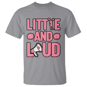 Little And Loud Quote T Shirt Cheerleader Girl Sports Gift TS12 Sport Gray Print Your Wear