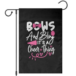 Bows And Bling Its A Cheer Thing Garden Flag Cheerleading Gift TS12 Black Print Your Wear