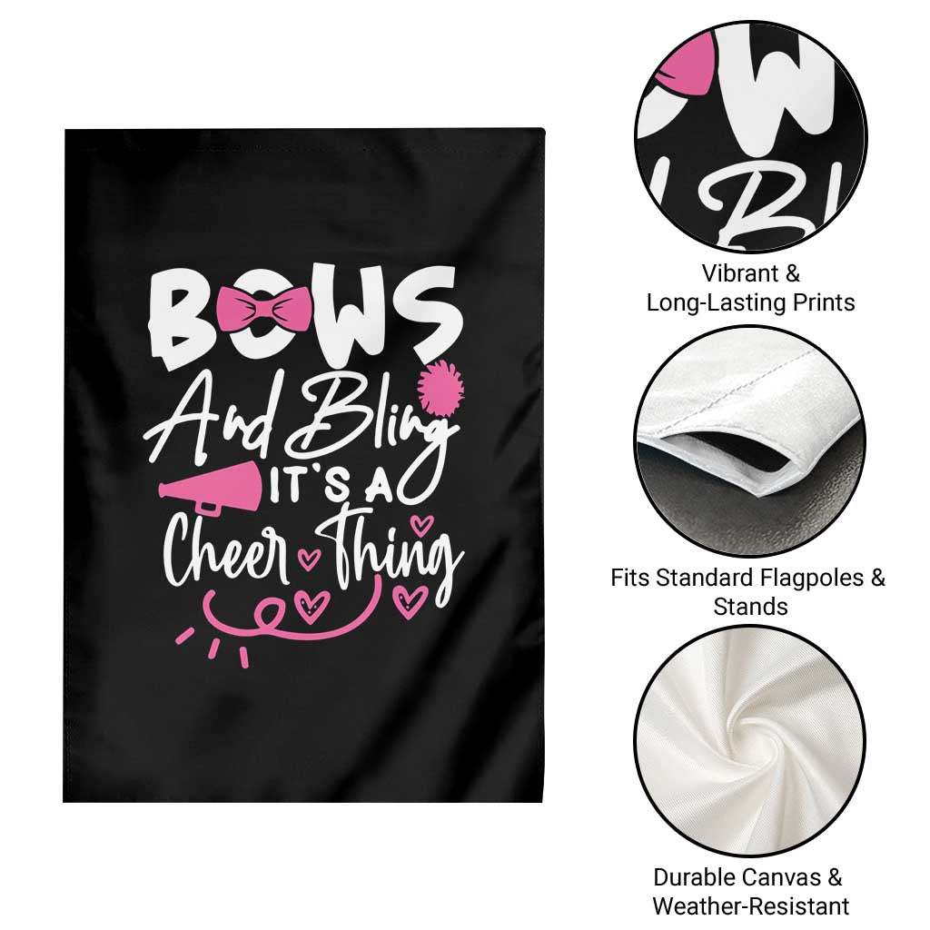 Bows And Bling Its A Cheer Thing Garden Flag Cheerleading Gift TS12 Print Your Wear
