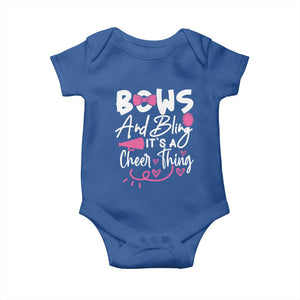 Bows And Bling Its A Cheer Thing Baby Onesie Cheerleading Gift TS12 Royal Blue Print Your Wear