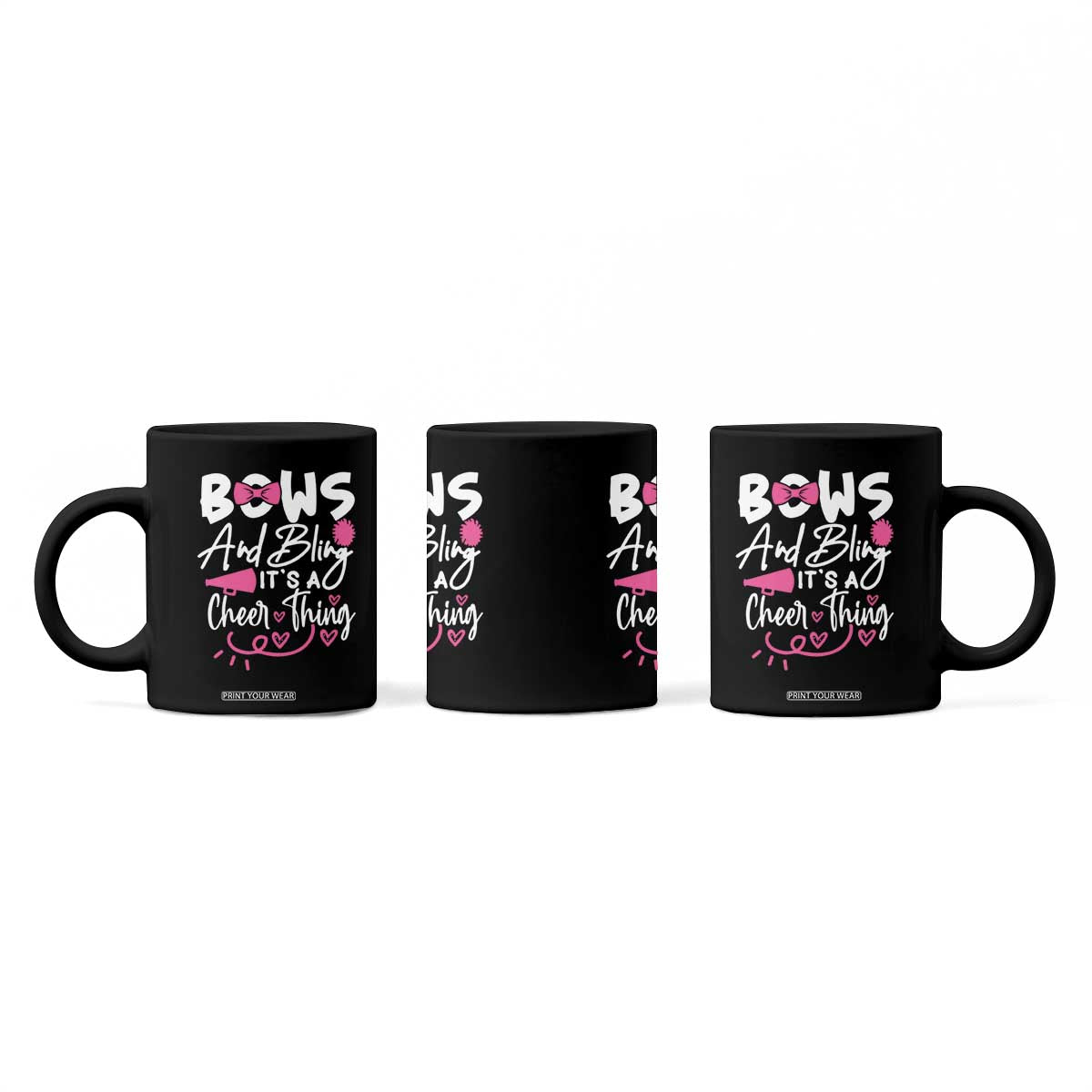 Bows And Bling Its A Cheer Thing Coffee Mug Cheerleading Gift TS12 Print Your Wear