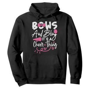 Bows And Bling Its A Cheer Thing Hoodie Cheerleading Gift TS12 Black Print Your Wear