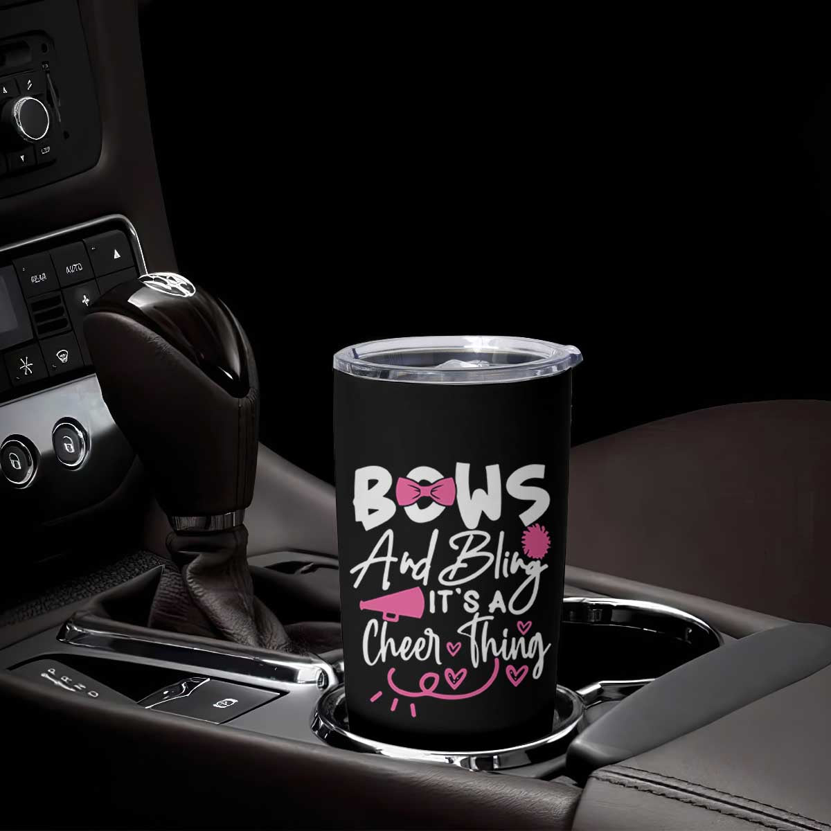 Bows And Bling Its A Cheer Thing Tumbler Cup Cheerleading Gift TS12 Print Your Wear