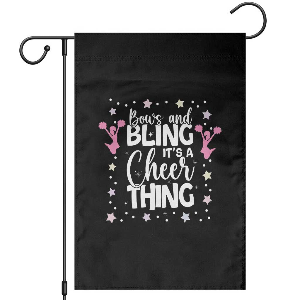 Bows And Bling Its A Cheer Thing Garden Flag Cheer Mom And Cheerleader Gift TS12 Black Print Your Wear